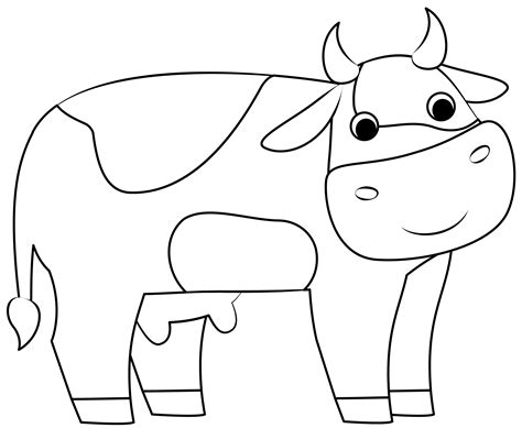 Printable Cow Template